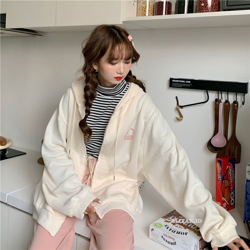 Pakaian Baju Jumper Hoodie Couple Kapel Pasangan Sahabat Pacar Keluarga Bestie Sablon Logo Size Anak