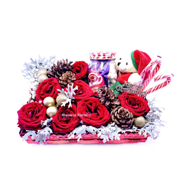 

⭐BISA COD⭐ Rangkaian Bunga/Flower Box/Fresh Flower Gift The Perfect Mix