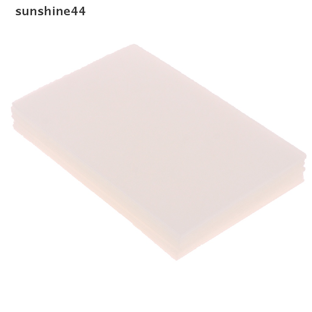 Sunshine 50pcs Korea Card Sleeves Clear Acid Free Photocard Film Pelindung Horaphic ID