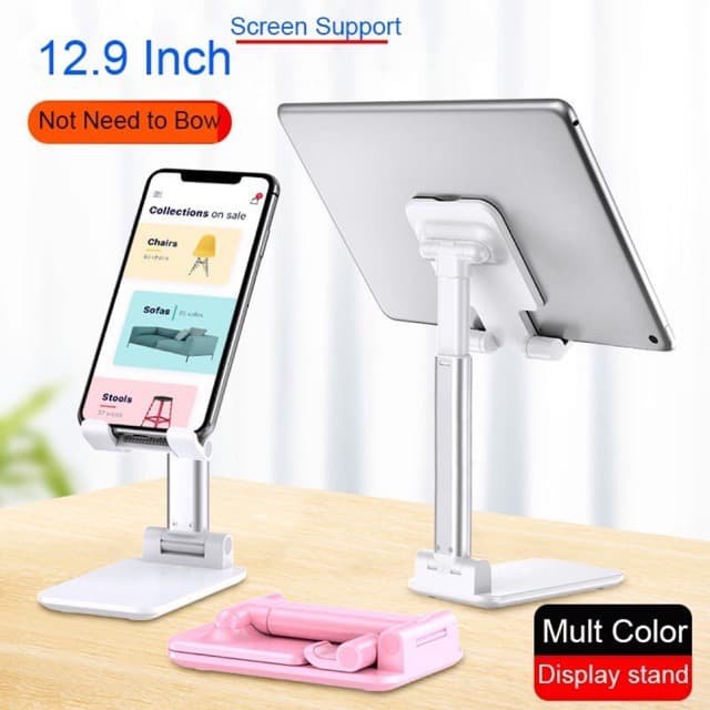 [DZS] WADAH HP BERDIRI PHONE STAND HOLDER LIPAT FOLDING DEKSTOP MEJA UNIVERSAL FOLDABLE