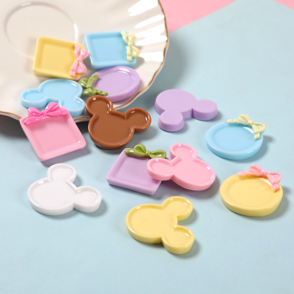 1pcs Croc Jibz Charm Button Aksesoris Sepatu Fashion#Tableware Series Makaron Piring Mini