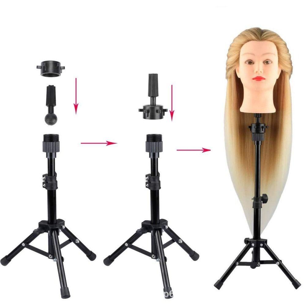 Lily Tripod Bracket Head Holder Alat Pelatihan Wig Stand Clamp Holder