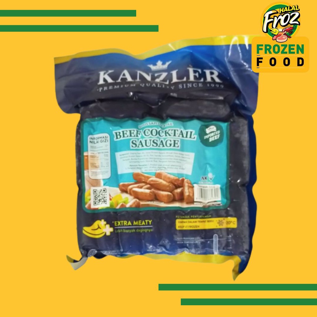 

Kanzler Sosis Beef Cocktail 500gr Instant Sameday Ready Musi