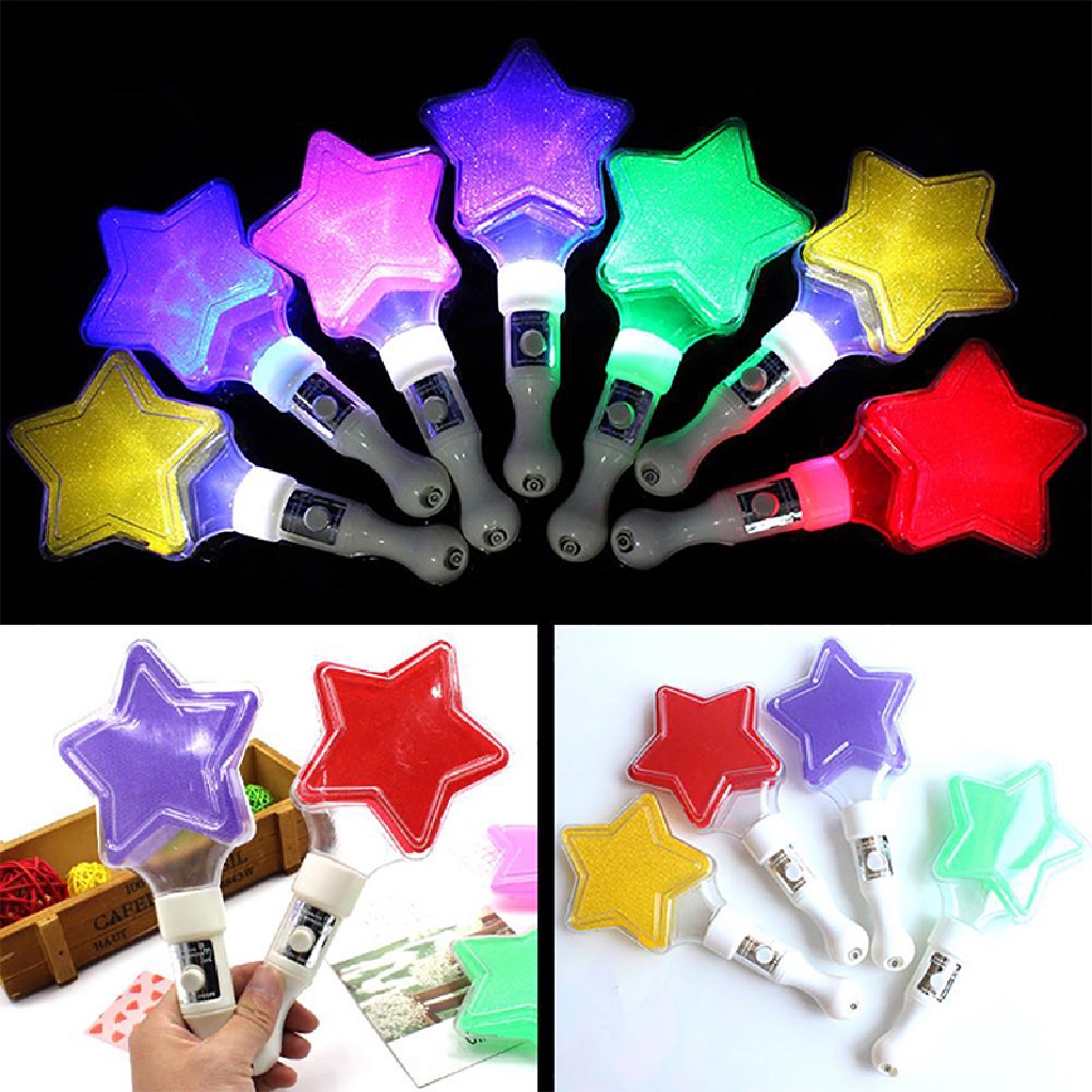 Xo LED Glow Stick Bentuk Hati Bintang Bercahaya Konser Cheering Tube Party Light Stick OL