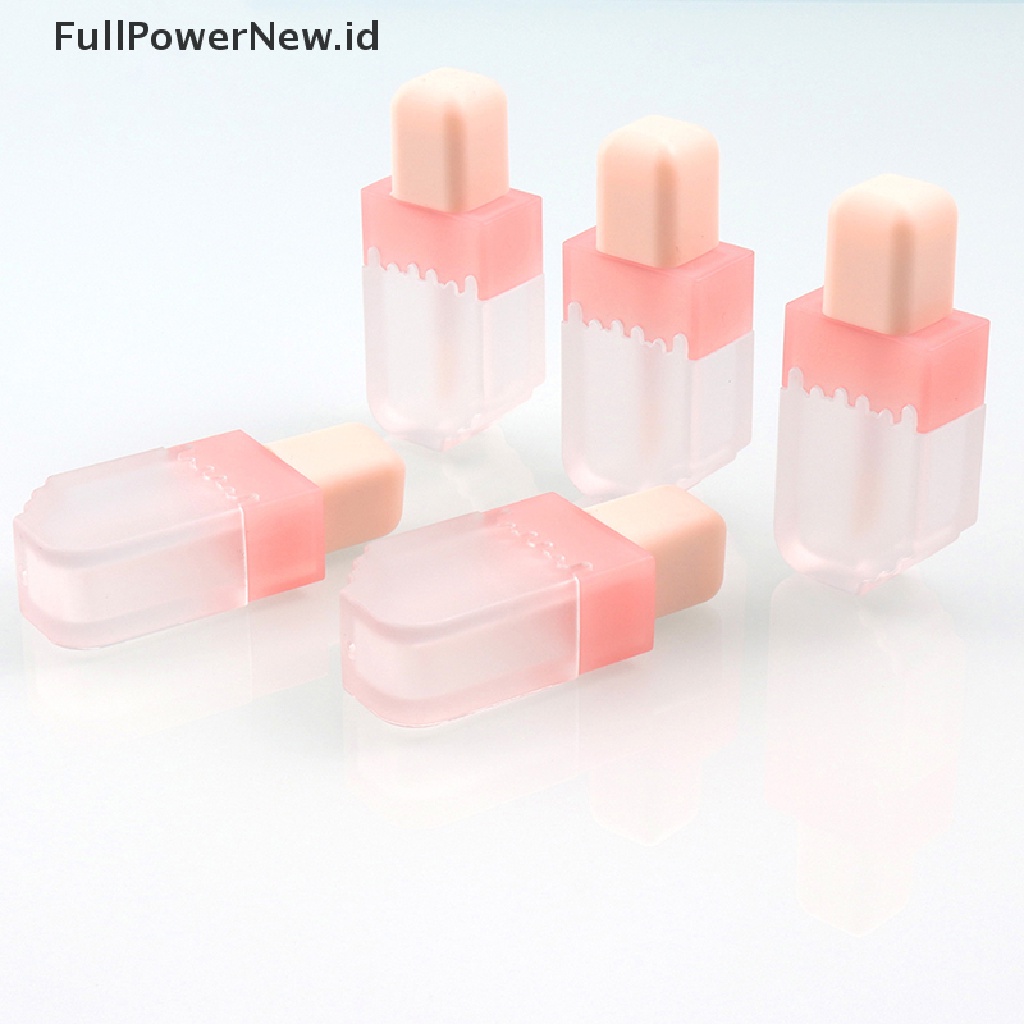 POWER 5ml Empty Lip Gloss Tube Ice Cream Refillable Lip Balm Bottle DIY Container ID