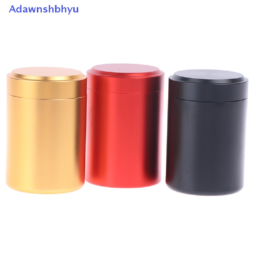 Adhyu 1x Wadah Kedap Udara Wadah Aluminium Herb Stash Jar Metal Sealed Can Tea Jar ID