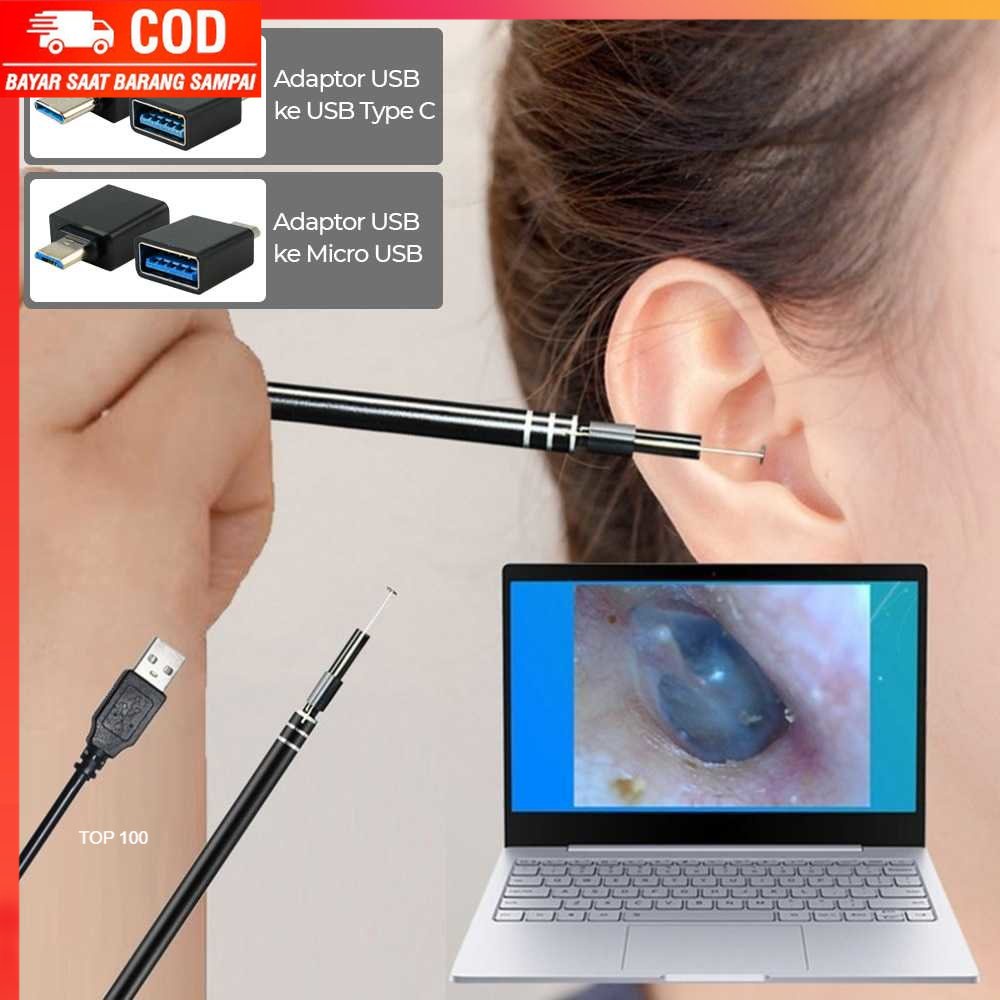 ( 100% BARANG ORI ) U-Kiss Kamera Endoskopi Pembersih Telinga HD Endoscope USB 2.0 MP - EU-0