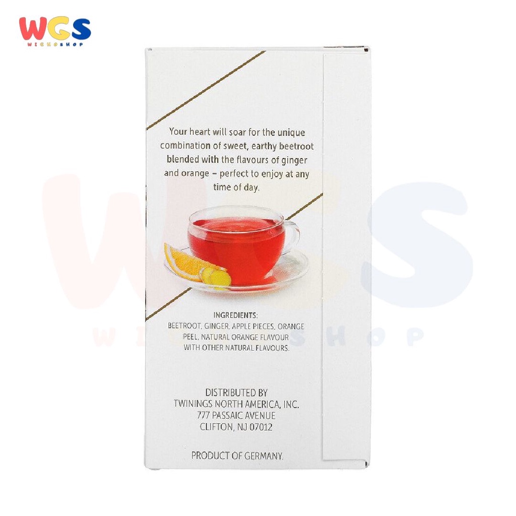 Twinings of London Nourish Beetroot Orange Ginger Herbal Tea 18p x 2g