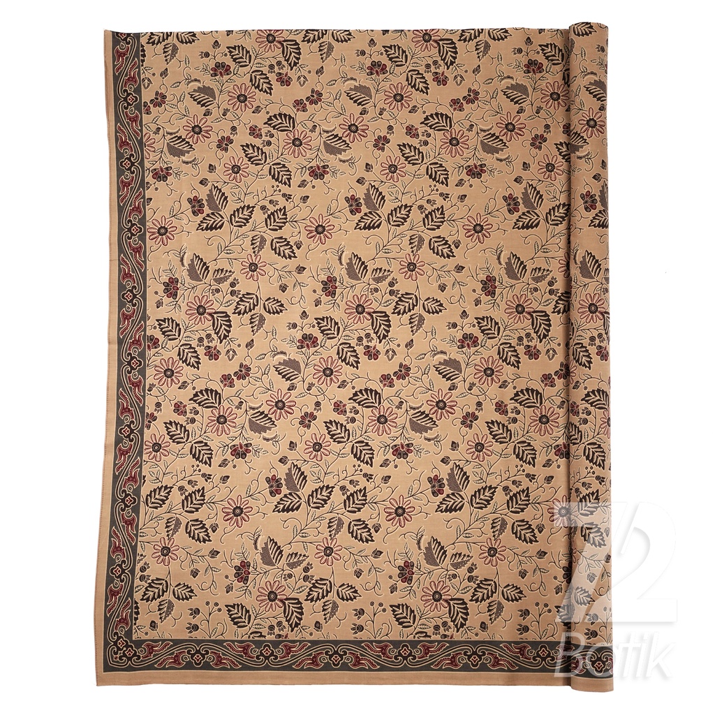 KAIN BATIK PREMIUM Bahan Katun Motif Sekar Maruto Warna Cream 723282 Cap 72 Jarik Jarit Samping Kebat Panjang Batik Katun Modern Premium Bahan Seragam Batik Pernikahan Kantor Keluarga Murah Kamen Jadi Batik Bali Lembaran