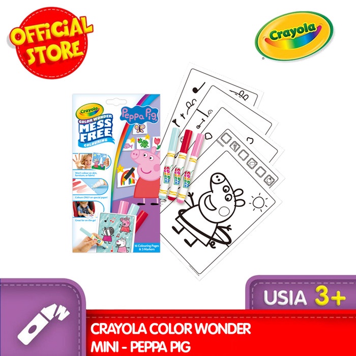 

PRODUK TERLARIS !!! CRAYOLA Color Wonder Mini - Peppa Pig