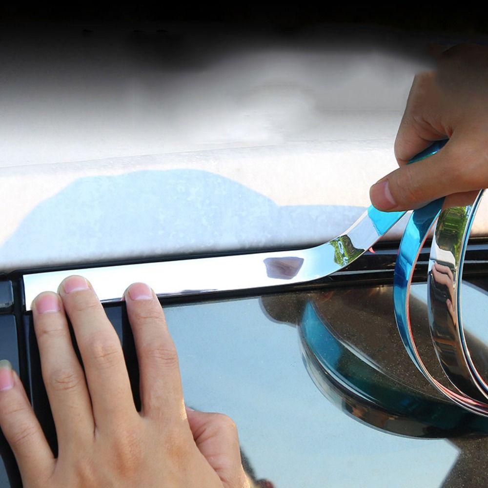 Lanfy Dekorasi Mobil Strip Pintu Jendela Bumper 3M Mobil Styling Anti-Tabrakan Strip PVC Moulding Styling Trim Scratch-Proof Auto Door Protector