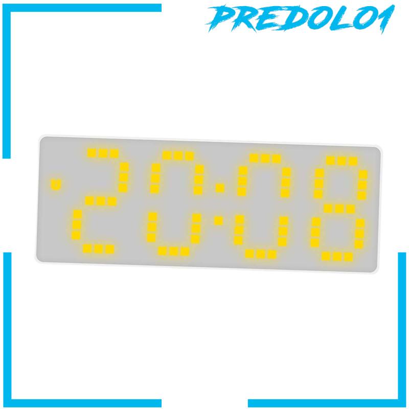 [Predolo1] Jam Alarm Untuk Kamar Tidur Jam Samping Tempat Tidur Dengan Lampu Malam Jam Meja12/24J