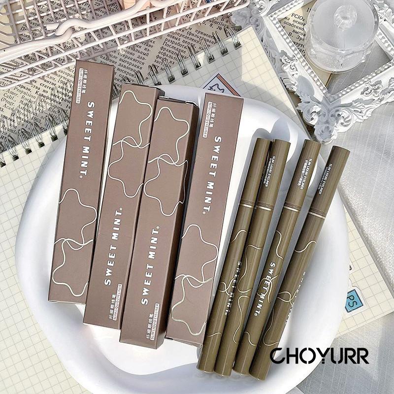 【COD】Sweetmint Slim Eyeliner Pena Ulat Sutra Berbaring Cair Tahan Air Cepat kering Eyeliner Riasan Mata Tanpa Noda-CH