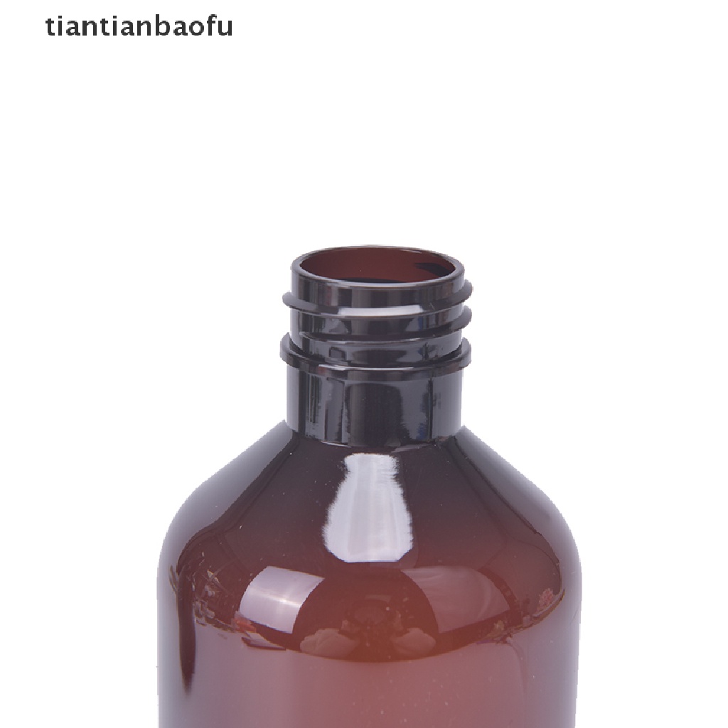 [tiantianbaofu] Botol Pencet Kosong Amber Plastik Dengan Wadah Sample Pump Lotion Hitam Butik