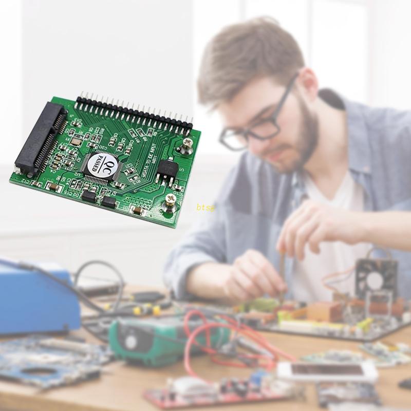Adaptor btsg 2.5 &quot;Inch IDE Ke MSATA Ubah Laptop 44pin Male IDE MSATA HDD Hardisk SSD Ke Port ATA Serial
