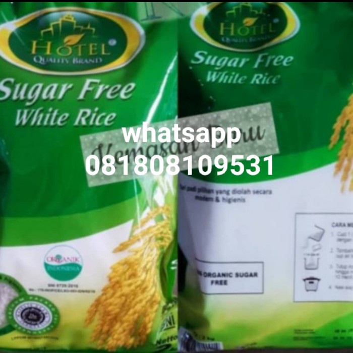 

[Bisa COD] Beras Hotel Sugar Free White Rice