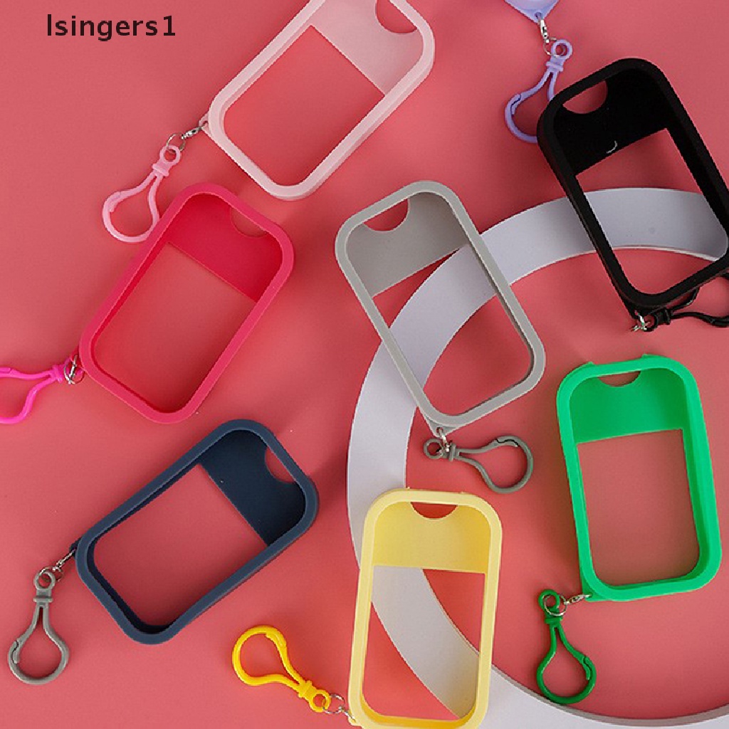 [lsingers1] Botol Kartu Dengan Lengan Silikon Botol Terpisah Reusable Hand Sanitizer Boutique