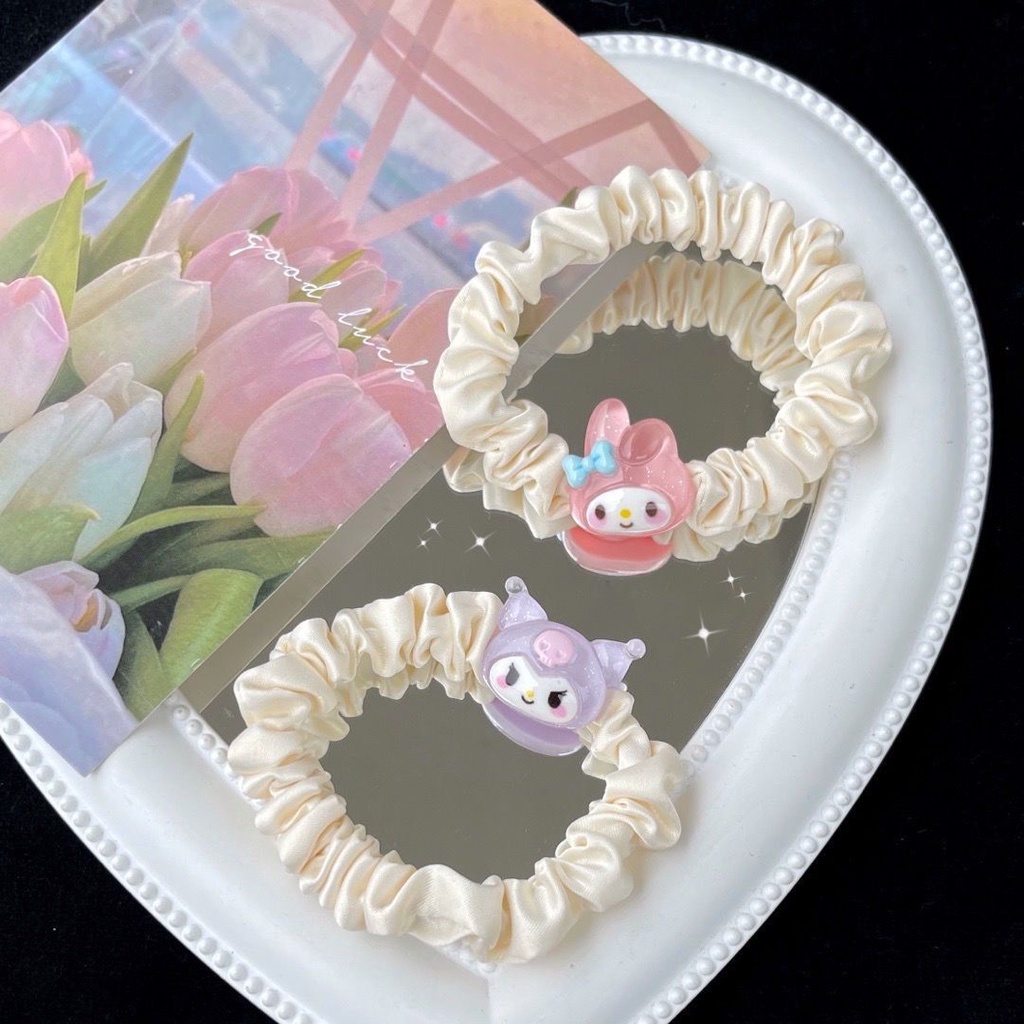 1 Pc Kunciran Karet Gelang Sanrio Kulomi Lucu [074]