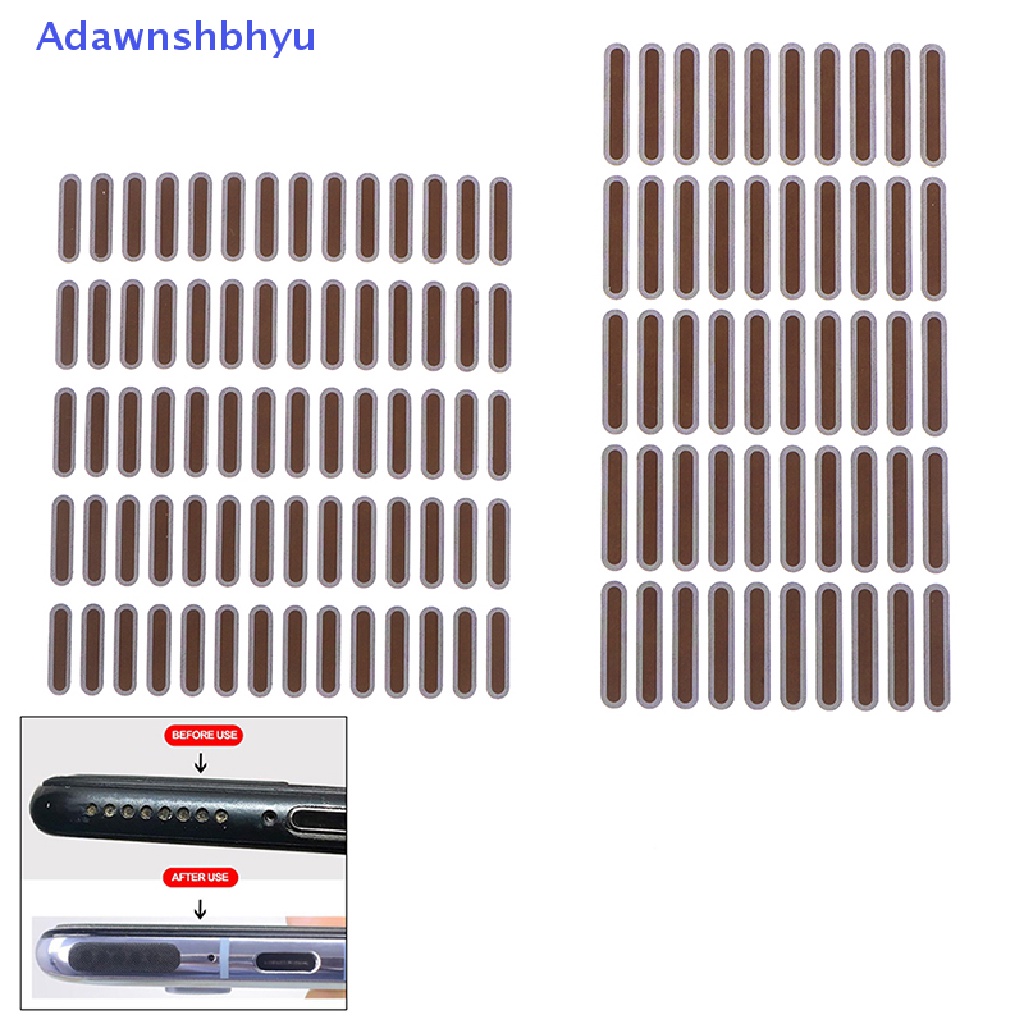 Adhyu 50/70pcs Universal Phone Speaker Lubang Suara Net Anti Debu Bukti Mesh Stiker ID