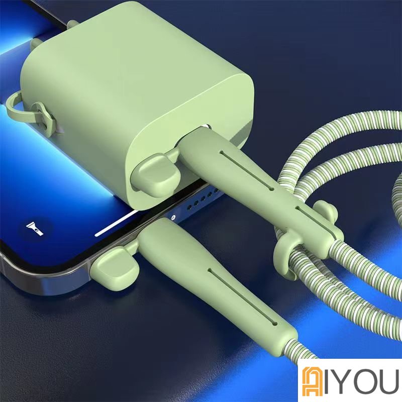 【For iPhone Type-C to Lightning】Charger Cover Protector Silicone Cable Accessory iP-18/20w USB Charger Plug Cable Protector for Phone USB Cable Line Protection Case.