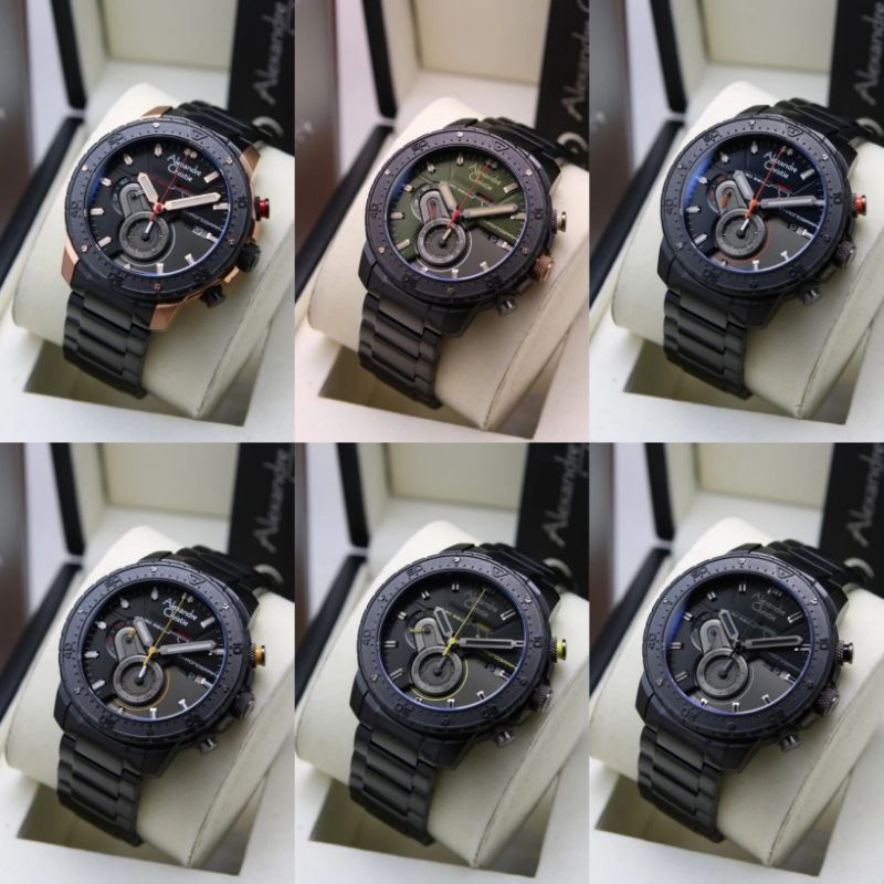 PROMO TERBARU TERMURAH Jam Tangan Pria Alexandre Christie AC 6627 AC6627 6627MC 6627MCB AC6627MCB