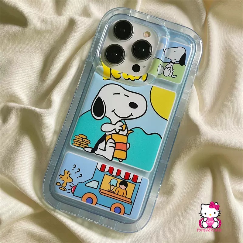 Casing Airbag Lembut Untuk Redmi Note11 9 8 10s 10 11s 10C 9 12C Note10s Note10 Note9 Note11 Redmi 10A 10 9C NFC 9A 9T A1 POCO F4 Kartun Lucu Snoppy Charlie Brown Cover Case