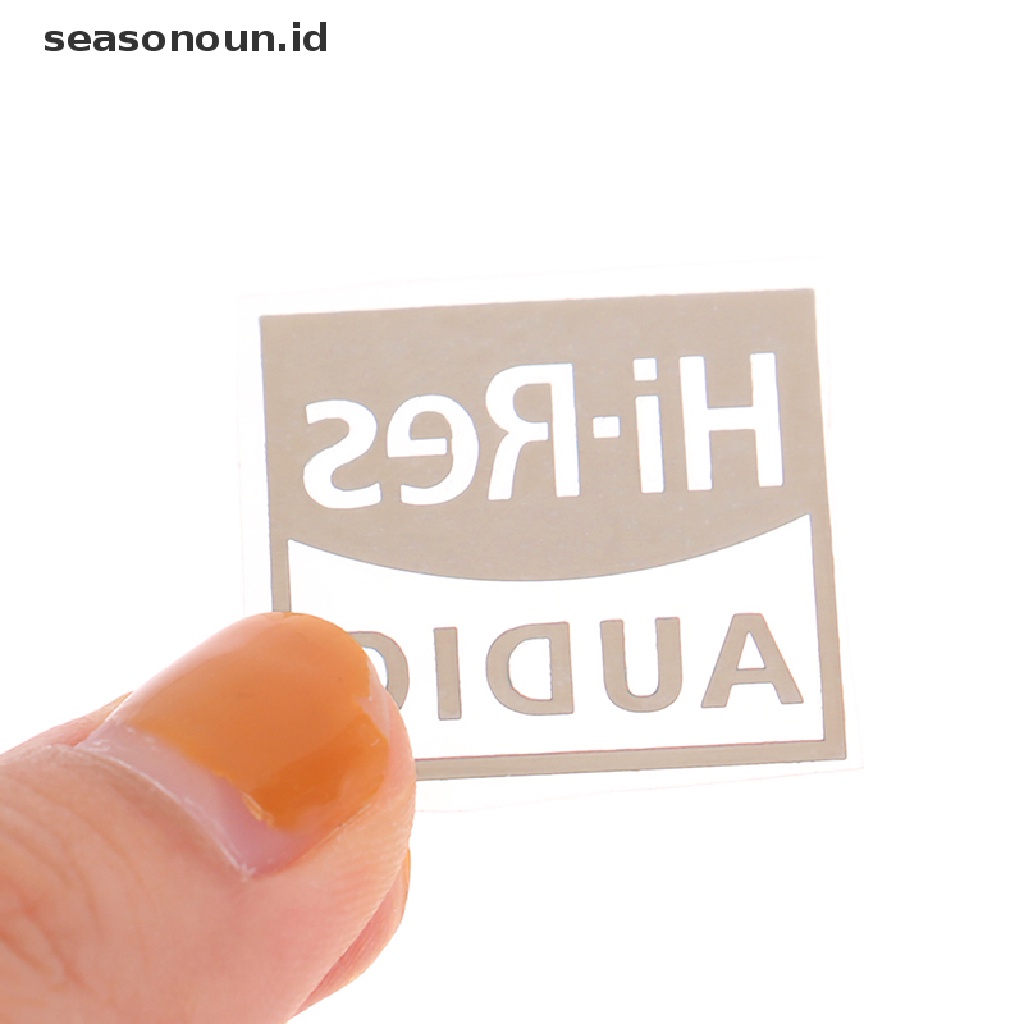 Seasonoun 5PCS SONY Hi-res AUDIO Gold Standard Sound Stiker Metal Bersertifikat Earphone.