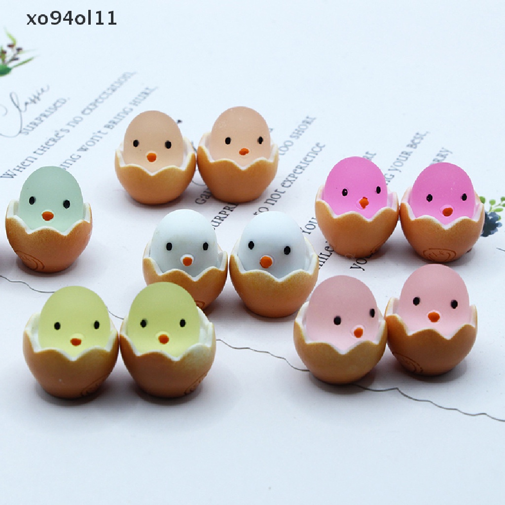 Xo 2Pcs Glow-in- the dark chick DIY Hiasan Dekorasi Menyala Dalam Gelap Mainan OL