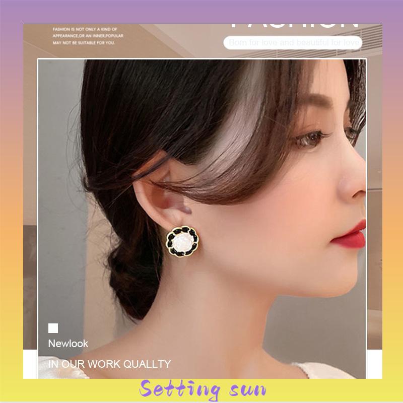 Anting S925 Desain Perak Temperamen Serbaguna Geometris Fashion Sederhana TN