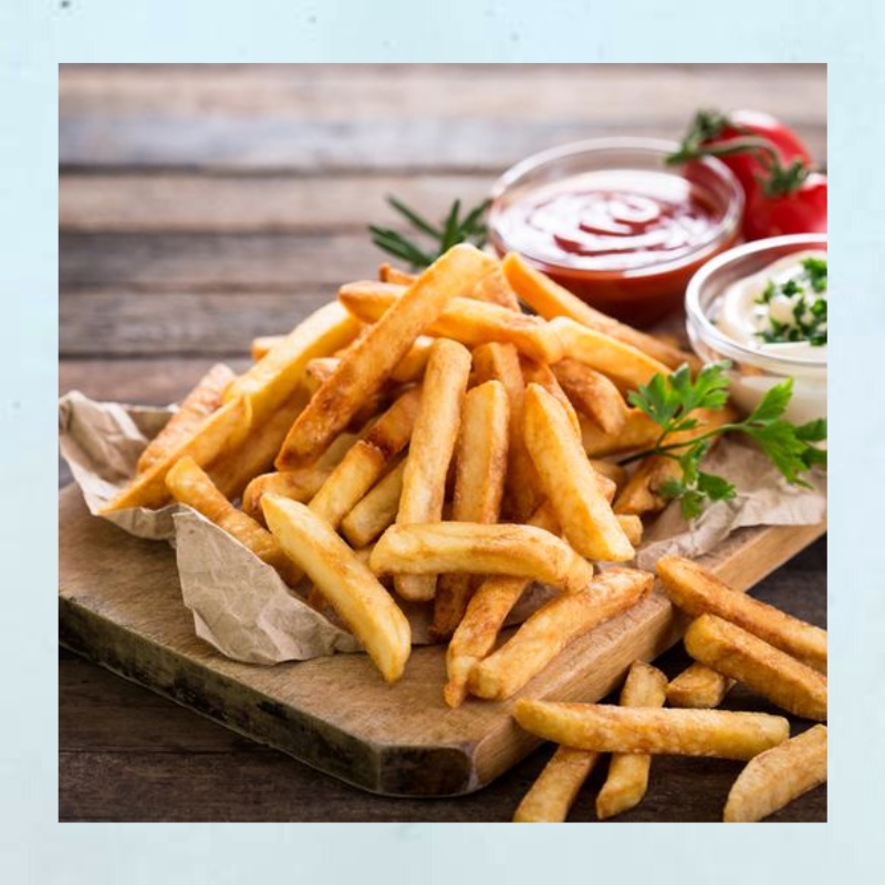 USA French Fries (Straight Cut Batter) Keju 1kg