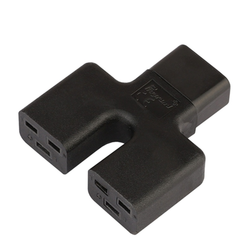 Adaptor Colokan Konversi zzz IEC320 C14 to C19x2 Laptop UPS-PDU Converter Adapter