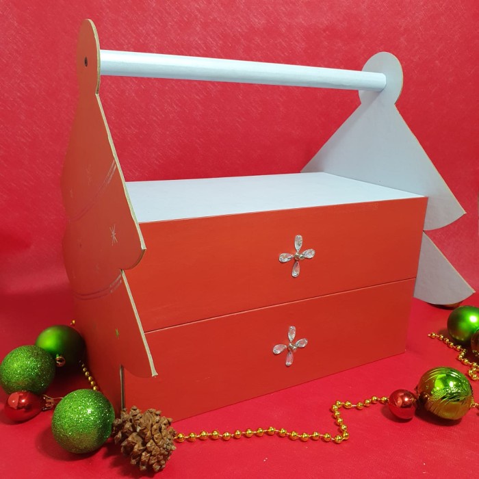 

⭐BISA COD⭐ Kotak Box Parcel Kue Kering Hampers Natal Christmas Santa isi 4 (6)