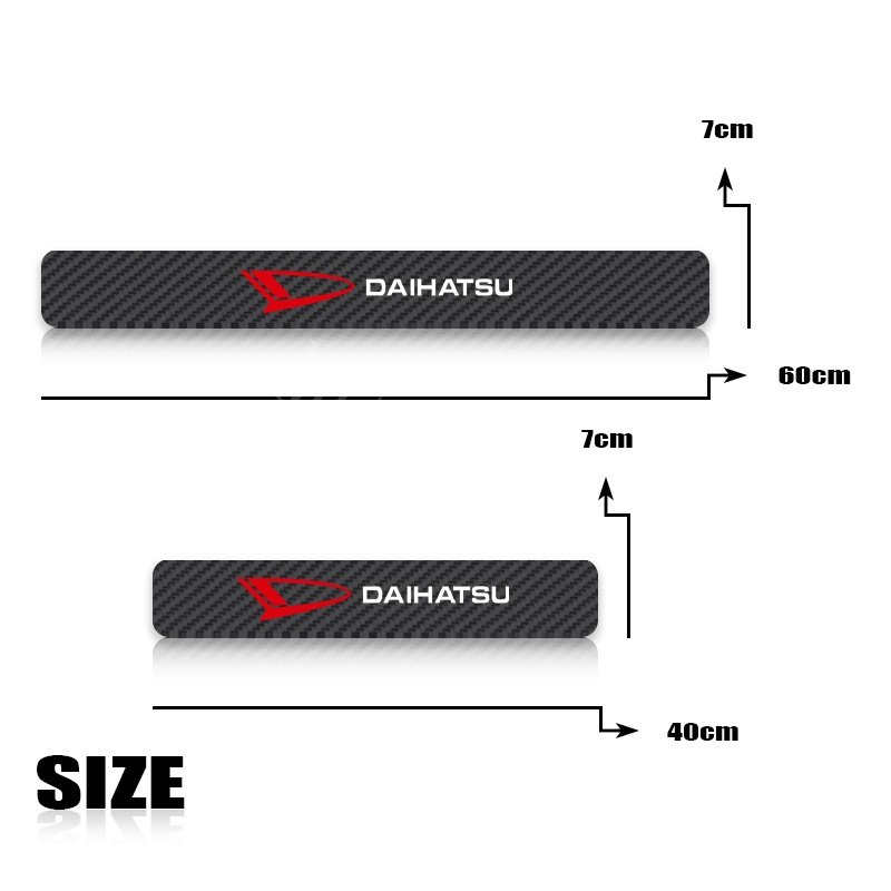 9Pcs Daihatsu Car Carbon Fiber Door Sill Protection Scratch Resistant Stickers For Ayla Ceria Classy Taft Rocky Taruna Sigra Xenia