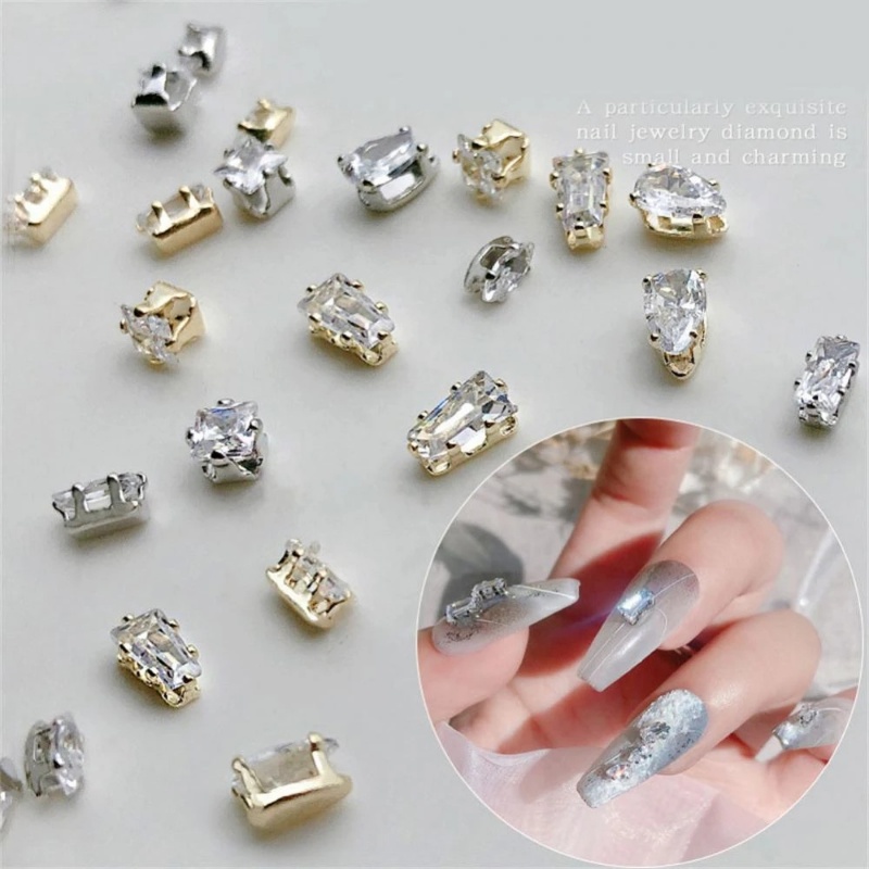 Korea Shiny Zircon Nail Art Rhinestone Charms/Water Drop Claw Diamond Nail Patch/DIY Super Glitter Manicure Dekorasi