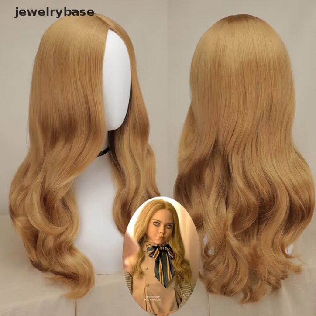 [jewelrybase] Wig Sintetis Tahan Panas Rambut Panjang 60cm Baru Untuk M3GAN Cosplay Megan Wig Butik