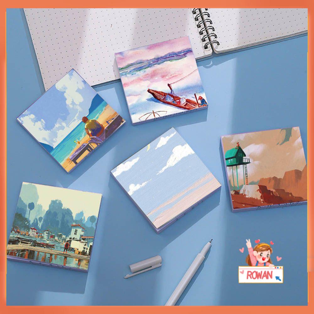 R-flower 90halaman Memo Pad Diary Perlengkapan Kantor &amp; Sekolah Loose Leaf Handbook Decor Notepad