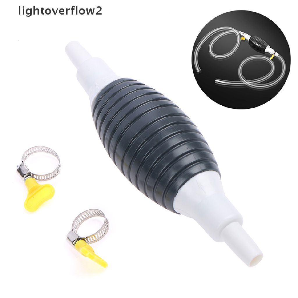 [lightoverflow2] Universal Untuk Pompa Bahan Bakar Motor Mobil Pendorong Tangan Pipa Hisap Cairan Transf [ID]