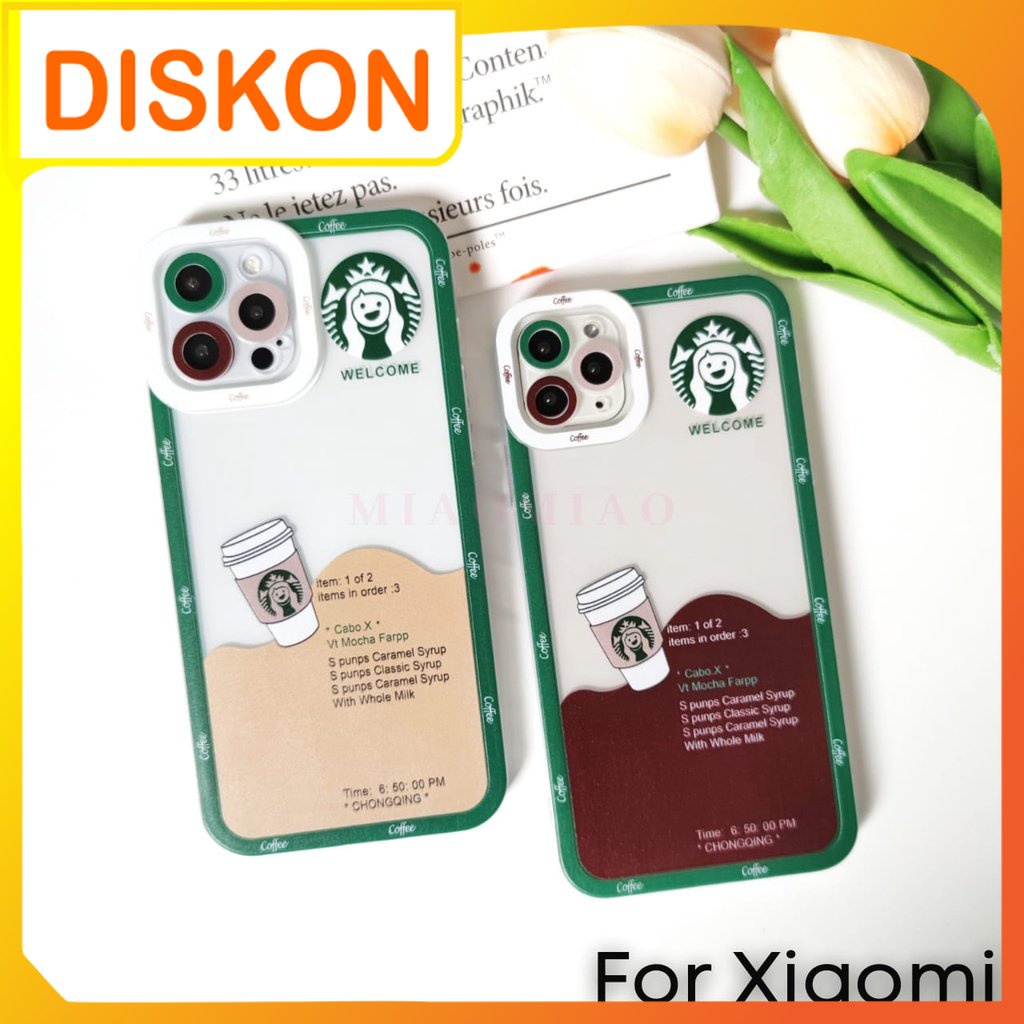 Softcase Casing Case Motif STARBUCKS For HP XIAOMI & REDMI 8 8A 9 9A 9C 9T 10 NOTE 8 NOTE 8 PRO NOTE