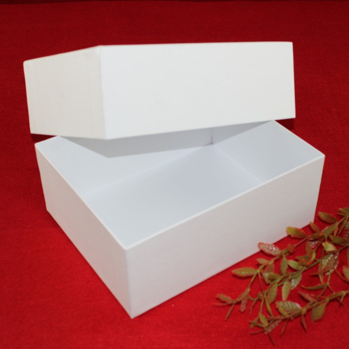

⭐BISA COD⭐ BOX HAMPER - HARDBOX - KOTAK KADO - ukuran 25 cm x 20 cm x 10 cm - Putih