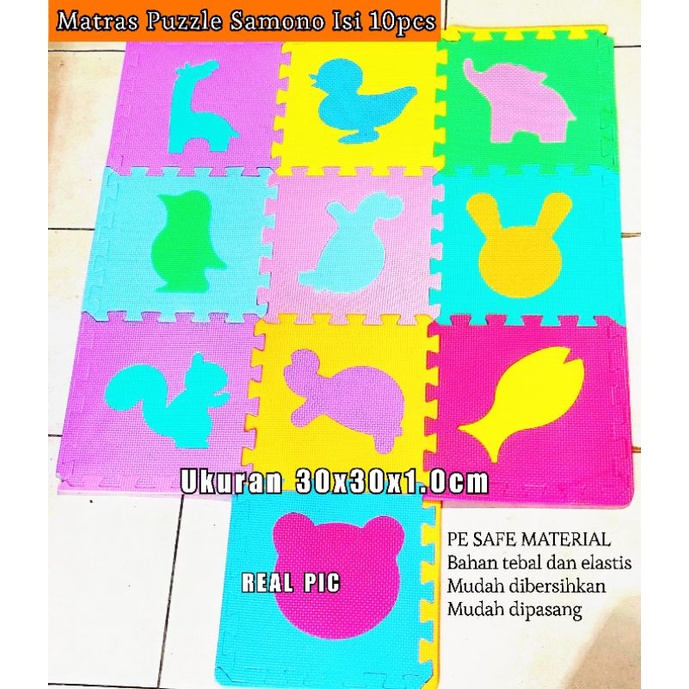 Karpet Puzzle Sam Isi 10 pcs / Matras Puzzle  Anak Anak