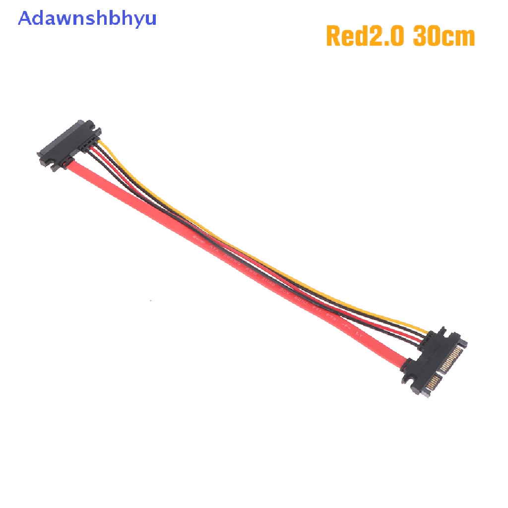 Adhyu Sata 22pin Male To Female Kabel Ekstensi Sata 22pin Male To Female 7+15 Pin Sata Data Power Combo Cable Kabel Ekstensi Hard Disk ID