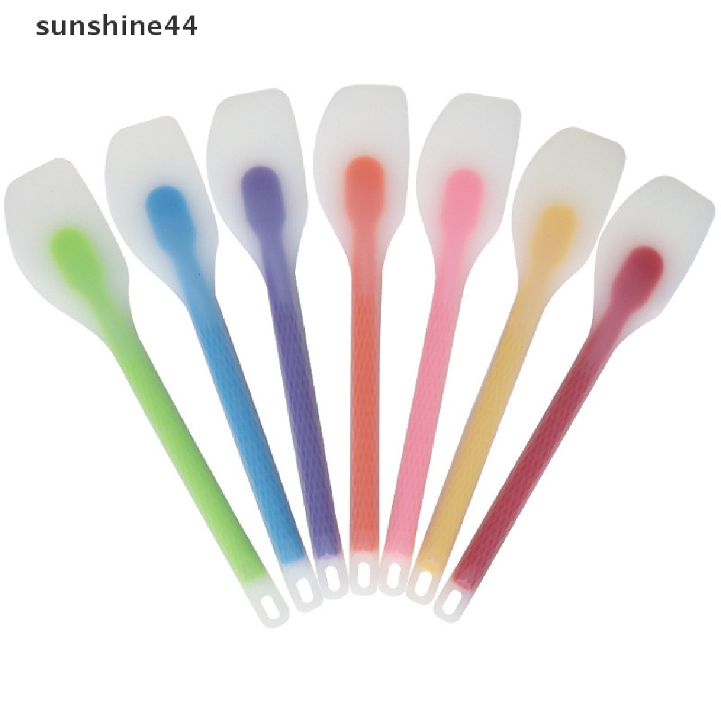 Sunshine 1Pc Spatula Mentega Kecil Non Stick Tembus Silikon Cream Baking Scraper ID