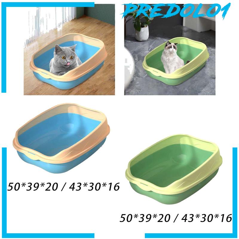 [Predolo1] Cat Litter Box Bedpan Wadah Kotoran Kucing Pasir Cat Toilet Kokoh