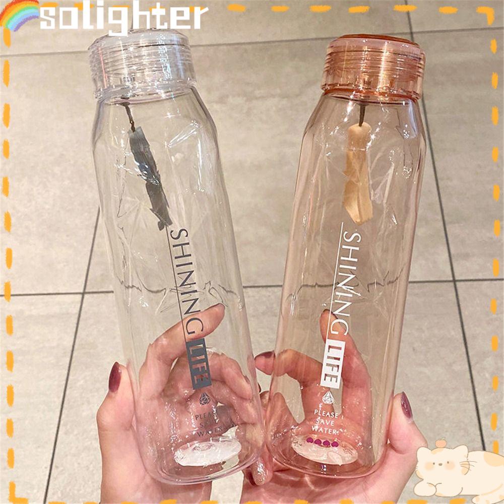 Solighter 570ML Botol Air Olahraga Plastik Kettle Kapasitas Besar