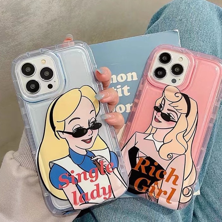 IPHONE Lembut Casing Ponsel Kompatibel Untuk Iphone14 13 11 12 Pro XS Max X Xr7 +8 Plus Casing Fashion Transparan TPU Silikon Shockproof Cover