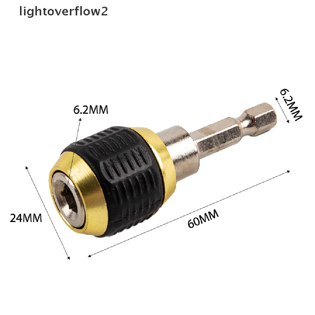 [lightoverflow2] 60mm Hex Handle Quick Coupling Bor Tangan Listrik Self-locking Connecg Rod [ID]