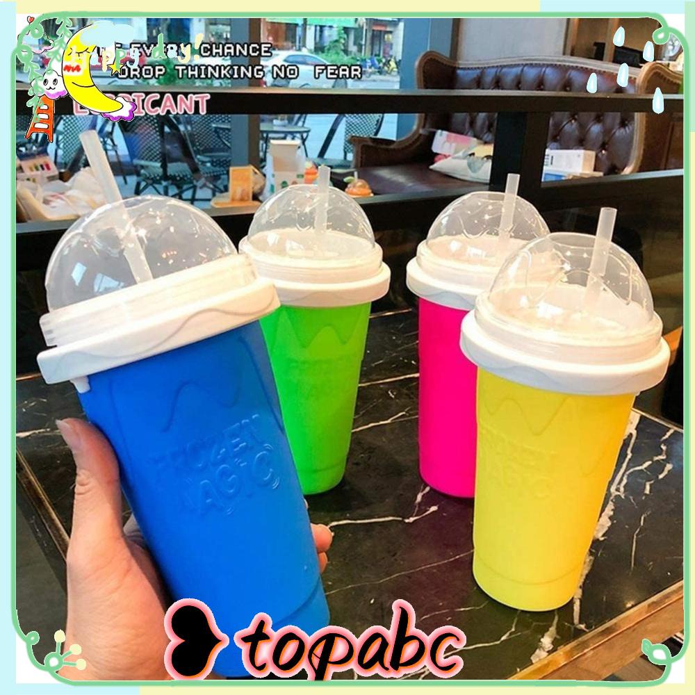 Top Slushie Maker Cup Anak Dan Keluarga Milk Shake Slushy Maker Double Layer Cooling Cup Smoothies Cup