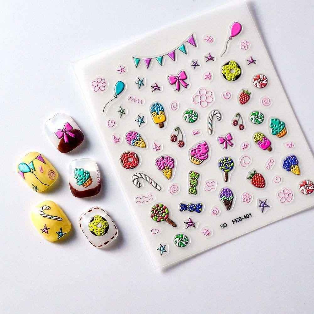 Needway Kartun Stiker Kuku Fashion Oceans Mermaid Self Adhesive Nail Dekorasi