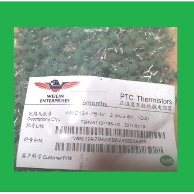 PTC Thermistor antara 2.4K - 3.6K untuk speed fan kontgroler