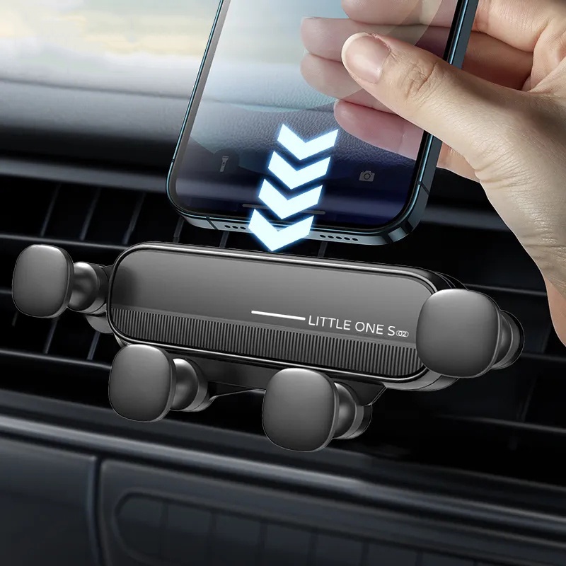 Universal Gravity Car Phone Holder Klip Ventilasi Udara Multifungsi Dipasang Phone Holder In Car Cell Phone Support GPS Stand In Car Phone Bracket Kompatibel Dengan Semua Smartphone